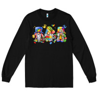 Black autism gnomes Long Sleeve Tee - LillyAllenDesigns