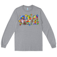 Heather Grey autism gnomes Long Sleeve Tee - LillyAllenDesigns
