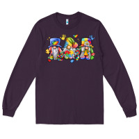Plum autism gnomes Long Sleeve Tee - LillyAllenDesigns