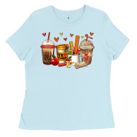 Baby Blue teacher coffee cups Ladies Tee - Jasminsmagicworld