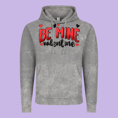 Be Mine Valentine Vintage Hoodie Designed By Maliassmallbusiness
