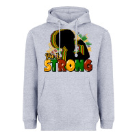 Heather Grey She is strong Black History Heavyweight Hoodie - HowdyJamesFarm