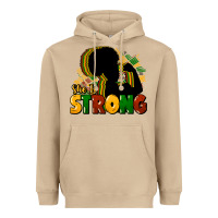 Mushroom She is strong Black History Heavyweight Hoodie - HowdyJamesFarm