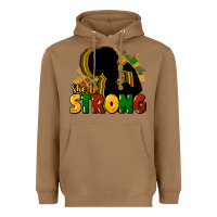 Toasted Coconut She is strong Black History Heavyweight Hoodie - HowdyJamesFarm