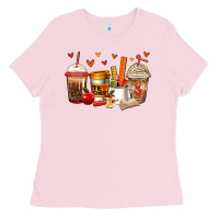 Bubblegum Pink teacher coffee cups Ladies Tee - Jasminsmagicworld