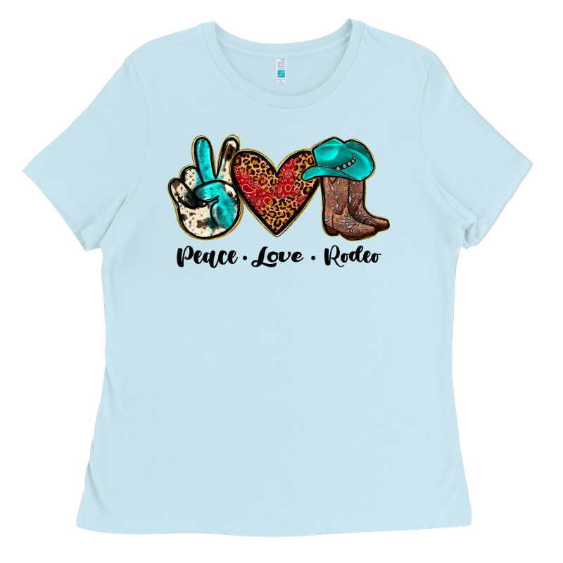 Peace Love Rodeo Ladies Tee by JahusDesignShop | Teevron
