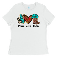 White peace love rodeo Ladies Tee - JahusDesignShop