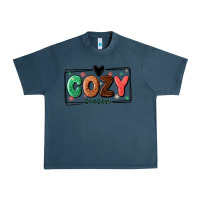 Midnight Navy cozy season Urban Heavy Tee - MaliasSmallBusiness