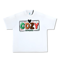 White cozy season Urban Heavy Tee - MaliasSmallBusiness