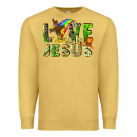 Antique Gold Love like Jesus Premium Sweatshirt - CowGirlArtShop