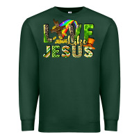 Sports Green Love like Jesus Premium Sweatshirt - CowGirlArtShop