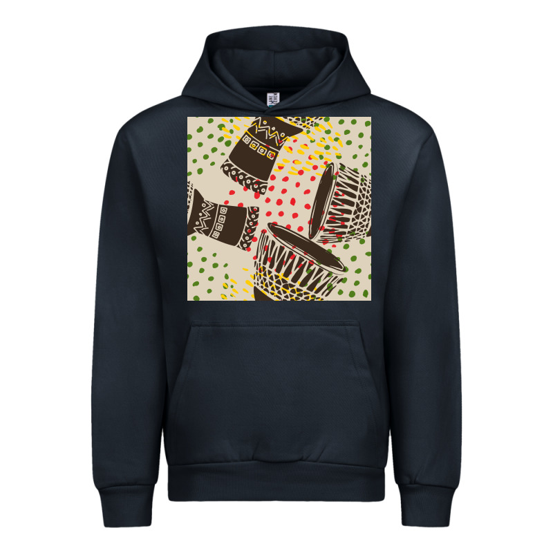 African Drum Seamless Pattern Urban Hoodie by BundleAndBundleShop | Teevron