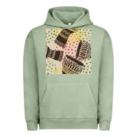 Pigment Oil Green african drum seamless pattern Urban Hoodie - BundleAndBundleShop