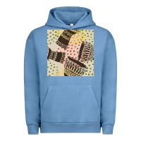 Pigment Pebble Blue african drum seamless pattern Urban Hoodie - BundleAndBundleShop