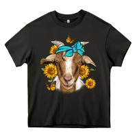 Asphalt sunflower bandana goat Heavy Core Tee - Jasminsmagicworld