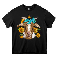 Black sunflower bandana goat Heavy Core Tee - Jasminsmagicworld
