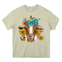 Mossy sunflower bandana goat Heavy Core Tee - Jasminsmagicworld