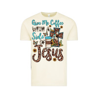Give Me Coffee With A Side Of Jesus Vintage Tee | Teevron