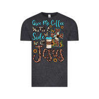 Vintage Black give me coffee with a side of jesus Vintage Tee - JahusDesignShop