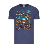 Vintage Denim give me coffee with a side of jesus Vintage Tee - JahusDesignShop