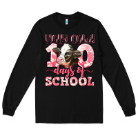 Black holy cow 100 days of school Long Sleeve Tee - LillyAllenDesigns