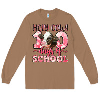 Toasted Coconut holy cow 100 days of school Long Sleeve Tee - LillyAllenDesigns