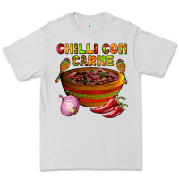 Dove Grey chilli con carne  with chilli pepper Premium Tee - AdoDesignShop