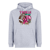 Heather Grey Tackle Cancer Heavyweight Hoodie - HowdyJamesFarm