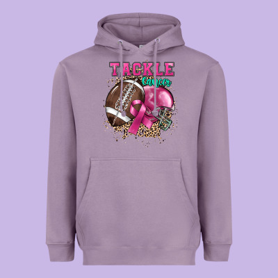 Tackle Cancer Heavyweight Hoodie Designed By Howdyjamesfarm