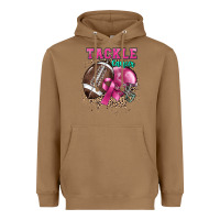 Toasted Coconut Tackle Cancer Heavyweight Hoodie - HowdyJamesFarm