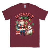 Burgundy howdy hos Classic Tee - MaliasSmallBusiness