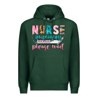 Sports Green nurse in progress Premium Hoodie - CowGirlArtShop