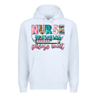 White nurse in progress Premium Hoodie - CowGirlArtShop