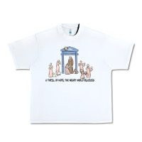 White a thrill of hope nativity Urban Heavy Tee - MaliasSmallBusiness