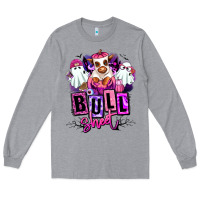 Heather Grey Bull sheet Halloween ghost Heifer Long Sleeve Tee - RanaPortraitStore