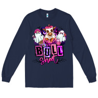 Navy Bull sheet Halloween ghost Heifer Long Sleeve Tee - RanaPortraitStore