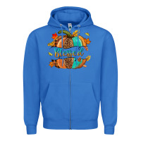 True Royal Blessed pumpkin Zipper Hoodie - NancyCooperArtShop