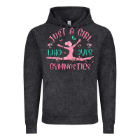 Vintage Black just a girl who loves gymnastics Vintage Hoodie - MaliasSmallBusiness