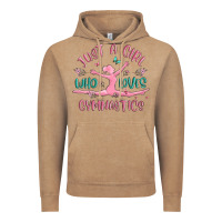 Vintage Coffee just a girl who loves gymnastics Vintage Hoodie - MaliasSmallBusiness