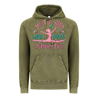 Vintage Olive just a girl who loves gymnastics Vintage Hoodie - MaliasSmallBusiness