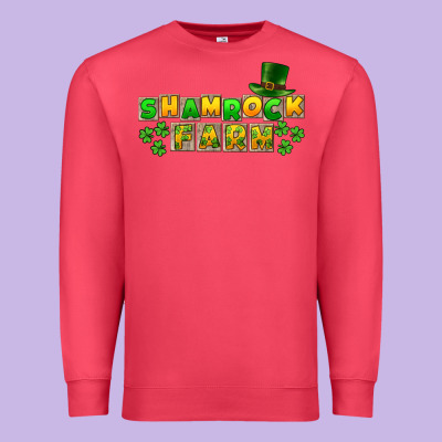 St. Patrick's Shamrock Farm Premium Sweatshirt Designed By Cowgirlartshop