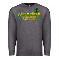 Charcoal Heather St. Patrick's Shamrock farm Premium Sweatshirt - CowGirlArtShop