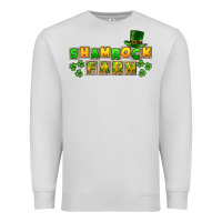 Dove Grey St. Patrick's Shamrock farm Premium Sweatshirt - CowGirlArtShop