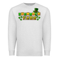 Oatmeal Heather St. Patrick's Shamrock farm Premium Sweatshirt - CowGirlArtShop