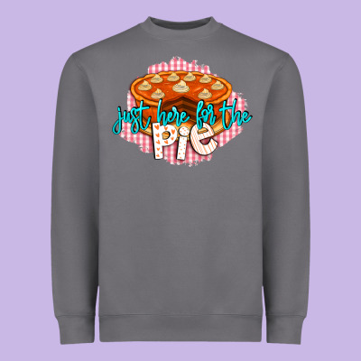 Just Here For The Pie Heavyweight Sweatshirt Designed By Lillyallendesigns