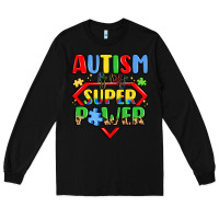 Black autism is my superpower Long Sleeve Tee - LillyAllenDesigns