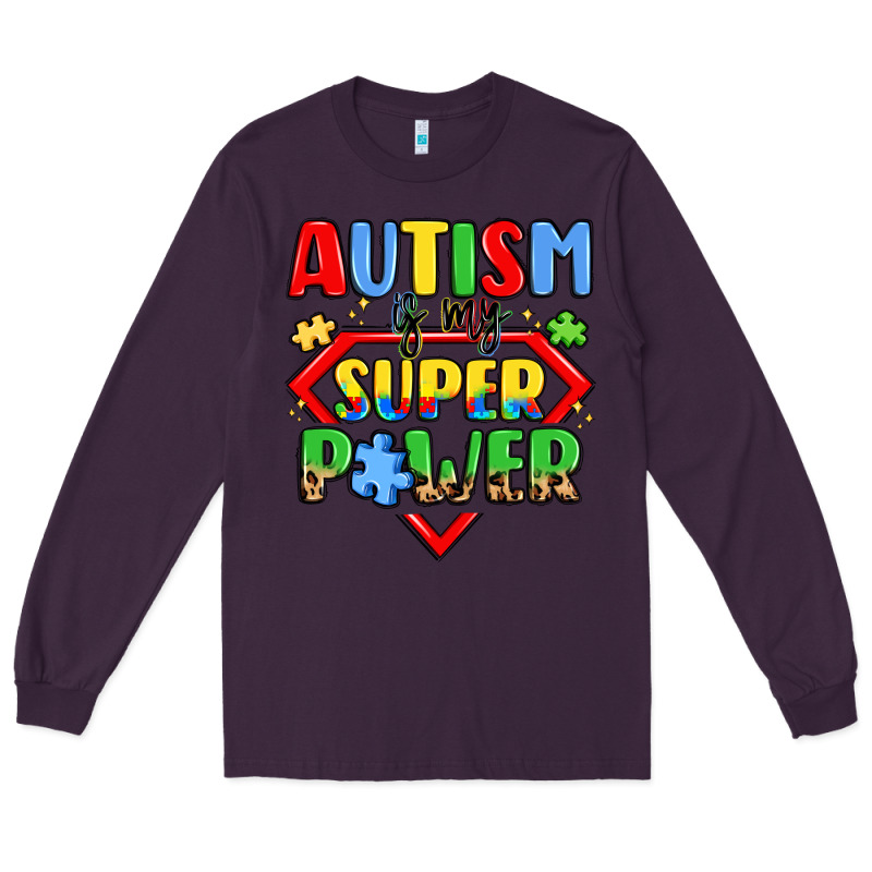 Autism Is My Superpower Long Sleeve Tee by LillyAllenDesigns | Teevron