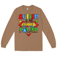 Toasted Coconut autism is my superpower Long Sleeve Tee - LillyAllenDesigns