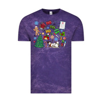 Cloud Purple nurse christmas Vintage Tee - MaliasSmallBusiness