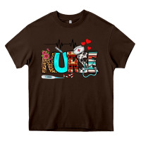 Chocolate Brown western nurse Heavy Core Tee - BundleAndBundleShop